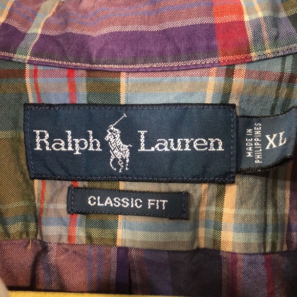 Ralph Lauren Classic Fit Plaid Button Down - Picture 3 of 7